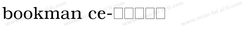 bookman ce字体转换